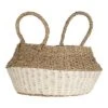 White Rope & Seagrass Belly Basket - Foreside Home & Garden -Decor Home Life Store GUEST b0deb179 ea88 4d2f b389 efa32ed52278