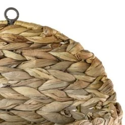 Braided Wall Pocket Water Hyacinth & Metal - Foreside Home & Garden -Decor Home Life Store GUEST b25b1960 ea5b 496d 88a8 b2af6552f425