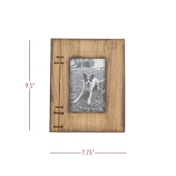 4x6 Inch Rustic Patched Picture Frame Wood, MDF & Glass By Foreside Home & Garden -Decor Home Life Store GUEST b7d10225 775c 4be4 8c74 dd547fc0ba18