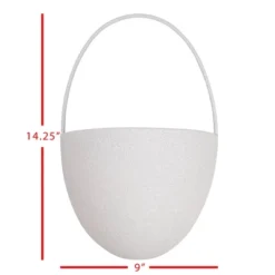 Textured Wall Pocket Gray Metal - Foreside Home & Garden -Decor Home Life Store GUEST b937de03 e801 42f7 be5f db9f6e6ff6d8