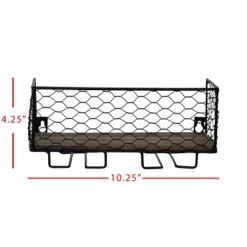 Two Bottle Black Wire Metal Wall Mount Wine Rack - Foreside Home & Garden -Decor Home Life Store GUEST bc7ab71f 1999 467b a91a d74131e2e5c1