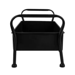 Footed Caddy Black Metal - Foreside Home & Garden -Decor Home Life Store GUEST c1a8bd81 6fb6 4e15 8de9 47bcabc9aedb