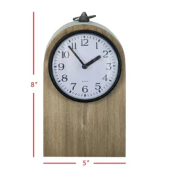 Rustic White Wood Battery Operated Table Clock - Foreside Home & Garden 11 Rustic White Wood Battery Operated Table Clock - Foreside Home & Garden -Decor Home Life Store GUEST c41a8d03 affb 420d 8762 58133b3c930b