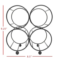 Black Metal Wine Bottle Holder - Foreside Home & Garden -Decor Home Life Store GUEST c48f06ee c486 4c49 afc1 b2f56afced64