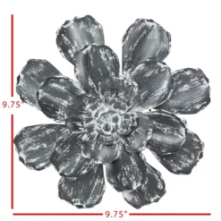 Distressed Flower Wall Art Metal - Foreside Home & Garden -Decor Home Life Store GUEST c5ba2810 8dfc 4db3 aa01 314ff68446a5