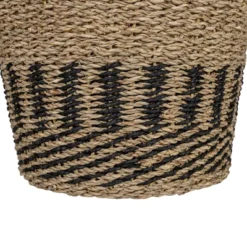 Black Basket Woven Seagrass & Rope By Foreside Home & Garden -Decor Home Life Store GUEST c5e86f66 e207 470c 8fca ff8d339ece3b