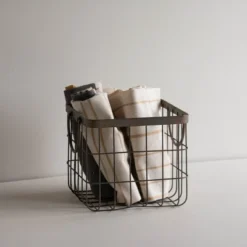 Patina Metal Basket - Foreside Home & Garden -Decor Home Life Store GUEST c694c8f8 d1c7 4af2 bace 9aa062422a63