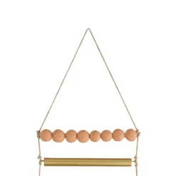 Beaded Ladder Wall Hanging Terracotta, Metal & Jute By Foreside Home & Garden -Decor Home Life Store GUEST cbb3cc74 7ac4 469f 93fc eedbde5e84e2