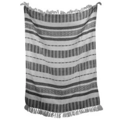 Boho Pattern Hand Woven 50 X 60 Inch Outdoor Safe Throw Blanket With Hand Tied Tassels - Foreside Home & Garden -Decor Home Life Store GUEST cf199848 a08c 46ad a0b2 3c7a7dfa22b1