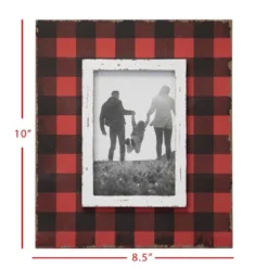 Buffalo Plaid 4x6 Inch Wood Decorative Picture Frame - Foreside Home & Garden -Decor Home Life Store GUEST d365790b a79a 4cb4 b5b5 5a4b385adbcd