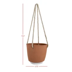 Hanging Planter Terracotta & Cotton By Foreside Home & Garden -Decor Home Life Store GUEST d36655a1 0cb1 437e 8950 4a4c46bb7336