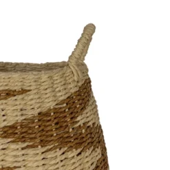 Brown Basket Woven Rope By Foreside Home & Garden -Decor Home Life Store GUEST ddd6b45e bcc3 4069 8c19 c336f63fae83