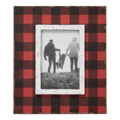 Buffalo Plaid 4x6 Inch Wood Decorative Picture Frame - Foreside Home & Garden -Decor Home Life Store GUEST df9b8ade c832 4cce bb34 169003779e0c