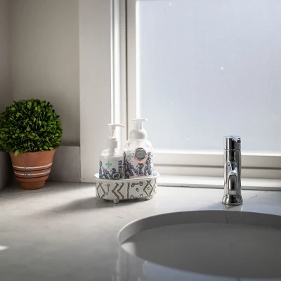 Multi Pattern Mini Planter Metal - Foreside Home & Garden 3 Multi Pattern Mini Planter Metal - Foreside Home & Garden