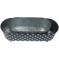 Set Of 2 Multicolored Galvanized Metal Planters With Round Feet - Foreside Home & Garden 11 Set Of 2 Multicolored Galvanized Metal Planters With Round Feet - Foreside Home & Garden -Decor Home Life Store GUEST e1ed8c30 e1d1 4cdf 9d27 1bbedd3d2671