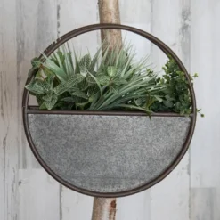 Round Metal Wall Planter - Foreside Home & Garden -Decor Home Life Store GUEST e7b613b7 ca81 48a1 810e ec61da6cd991