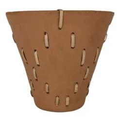 Diamond Weave Terracotta & Cane Planter - Foreside Home & Garden -Decor Home Life Store GUEST e7e07d36 46bf 41a5 bbcf 7372ea99f6c6