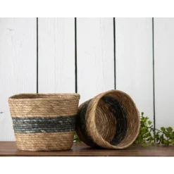Set Of 2 Blue Cattail Decorative Storage Baskets - Foreside Home & Garden 8 Set Of 2 Blue Cattail Decorative Storage Baskets - Foreside Home & Garden -Decor Home Life Store GUEST ea2a2b8e b16f 48d7 b8a3 d296f082ac0b