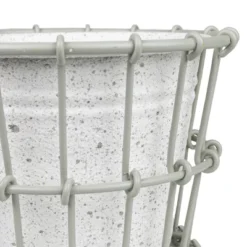 Mini 2-Piece Planter Gray Metal - Foreside Home & Garden -Decor Home Life Store GUEST ebed6713 adda 4b28 9492 ac3742bec834