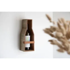 Single Bottle Rustic White Wood Wall Mount Wine Rack - Foreside Home & Garden -Decor Home Life Store GUEST fdcf6447 d546 4b52 a343 37ec2698e95f